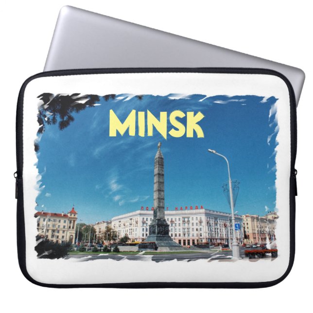 Vitryssland Minsk Arkitektur Bärbar datorskydd Laptop Fodral (Framsidan)