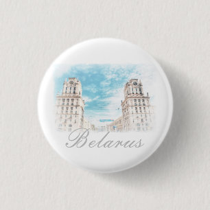 Vitryssland Minsk Arkitektur Knapp Pin