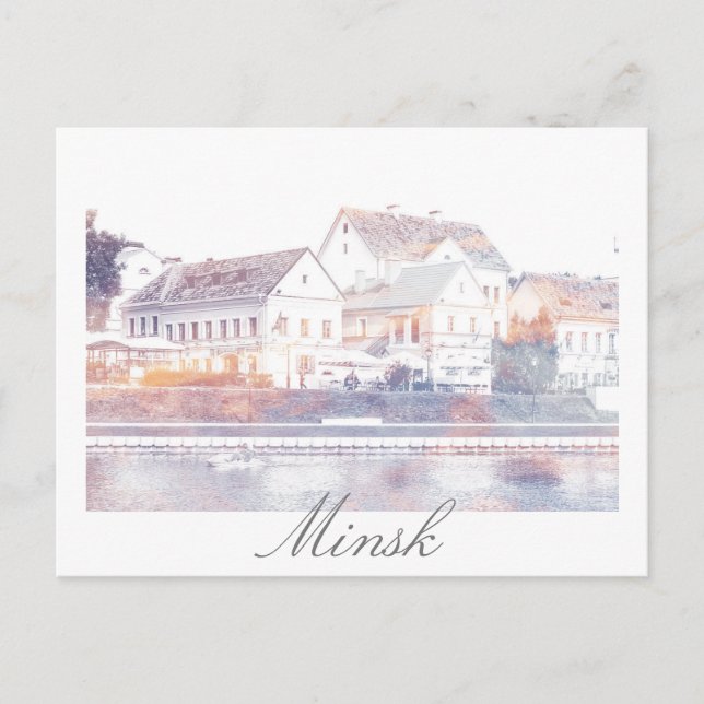 Vitryssland Minsk Arkitektur vykort (Framsida)