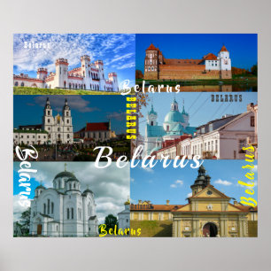 Vitryssland Minsk Grodno Mir Castle Architecture Poster
