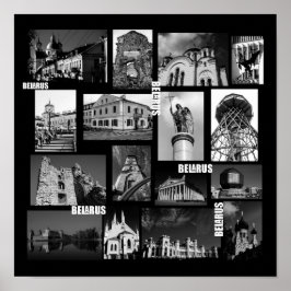 Vitryssland Minsk Grodno Pinsk Brest Architecture Poster