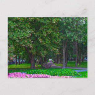 Vitryssland Minsk Park Life Cityscape Natature Vykort