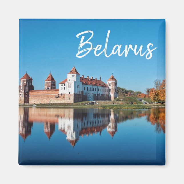 Vitryssland Mir Castle Architecture Landcape Magne Magnet (Framsidan)