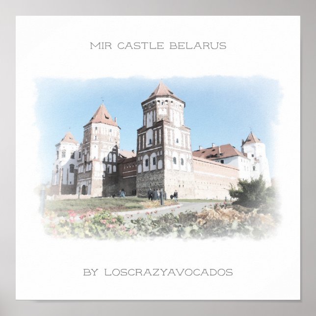 Vitryssland Mir Castle Architecture Natature Poste Poster (Framsidan)