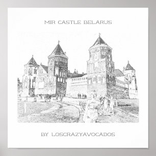 Vitryssland Mir Castle Architecture Natature Poste Poster