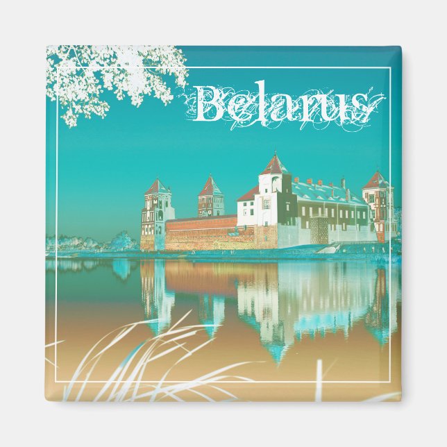 Vitryssland Mir Castle Architecture Nature Magnet (Framsidan)