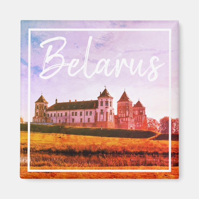Vitryssland Mir Castle Architecture Nature Magnet (Framsidan)