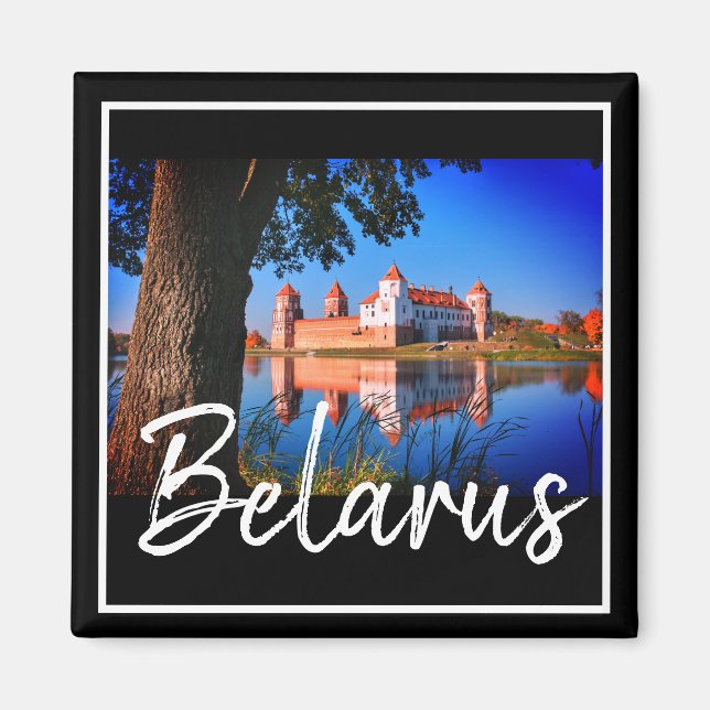 Vitryssland Mir Castle Architecture Nature Magnet (Framsidan)