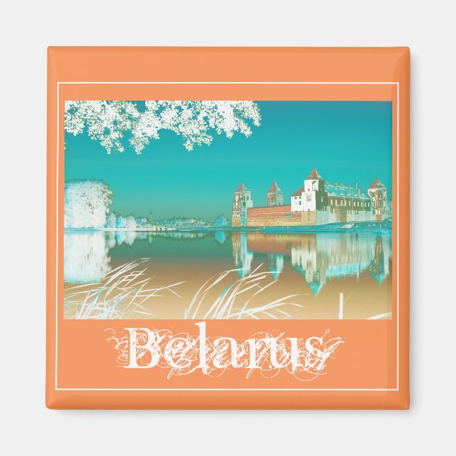 Vitryssland Mir Castle Architecture Nature Magnet (Framsidan)