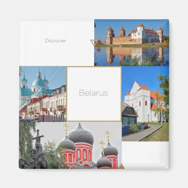 Vitryssland Mir Castle Churches Architecture Magne Magnet (Framsidan)