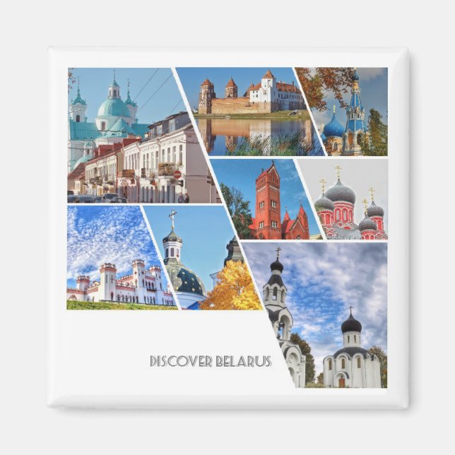 Vitryssland Mir Castle Churches Architecture Magne Magnet (Framsidan)