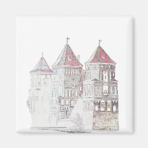Vitryssland Mir slott Arkitektur Magnet