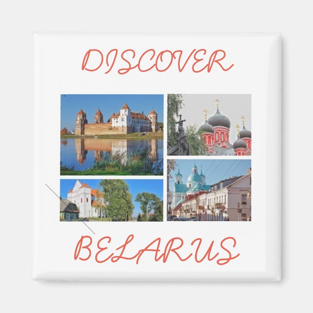 Vitryssland Mir slott Kyrkor Arkitektur Magnet (Framsidan)