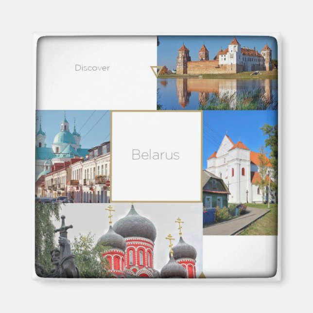 Vitryssland Mir Slott Kyrkor Arkitektur Magnet (Framsidan)