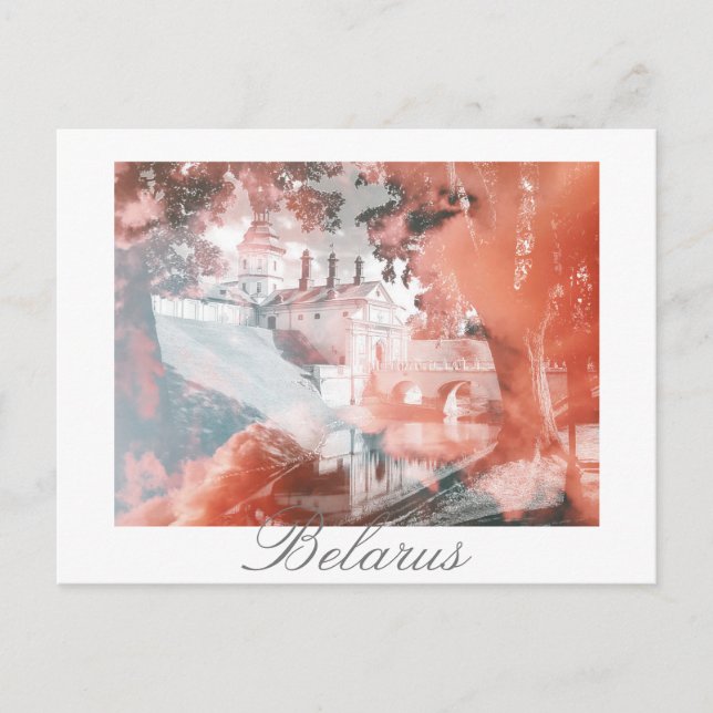 Vitryssland Nesvizh Palats Arkitektur vykort (Framsida)