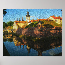 Vitryssland Nesvizh Slott Arkitektur Natur Affisch