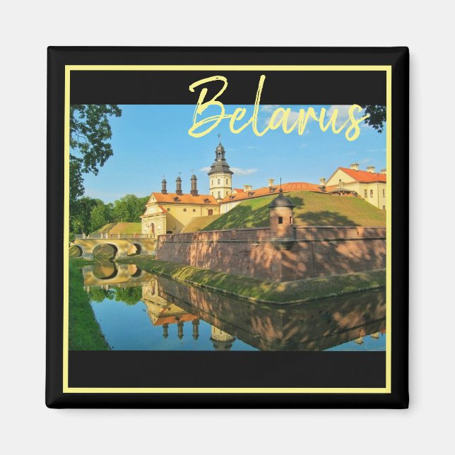 Vitryssland Nesvizh Slott Arkitektur Natur Magnet (Framsidan)