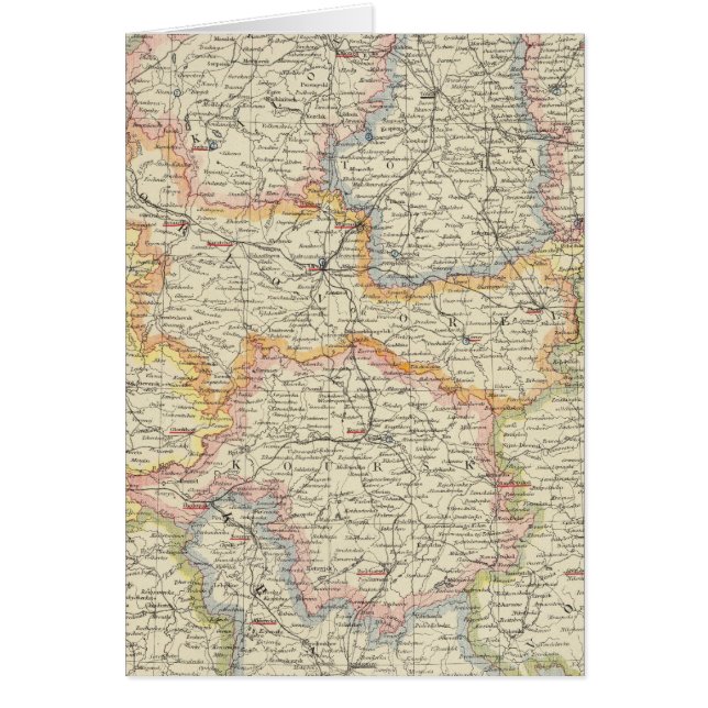 Vitryssland och Ukraina Hälsningskort (Framsidan)