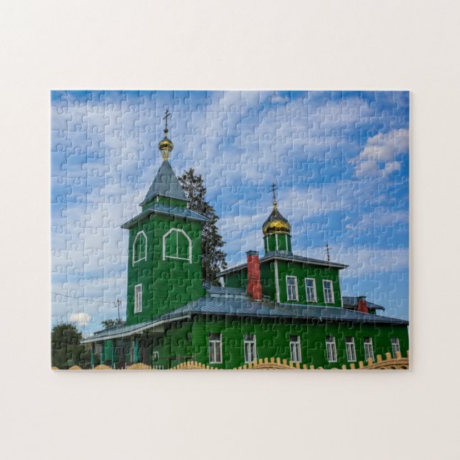 Vitryssland Porechye Parecca Arkitektur Kyrka Pussel (Horisontell)