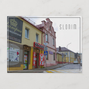 Vitryssland Slonim Stad Stadsvy Arkitektur Vykort