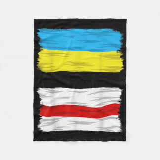 Vitryssland stöder Ukraina Stop Krig tillsammans Fleecefilt