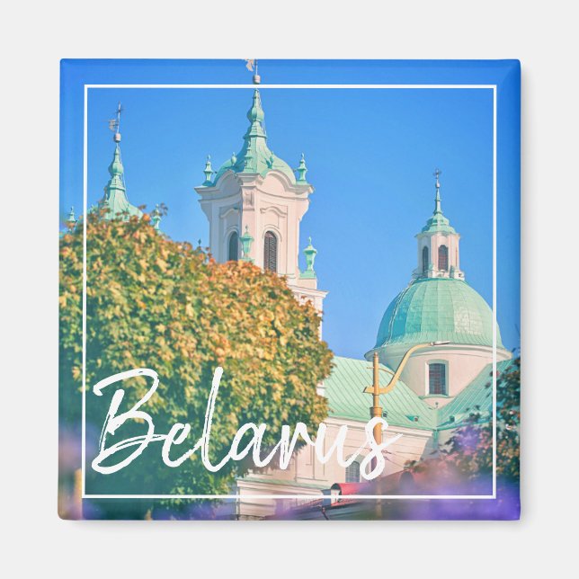 Vitrysslands arkitektur Hrodna Grodno City Magnet (Framsidan)