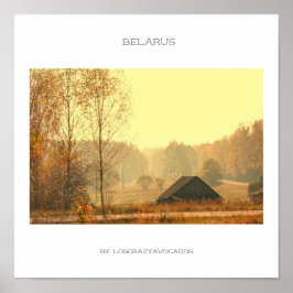 Vitrysslands arkitektur Landsbygdslandskap Poster