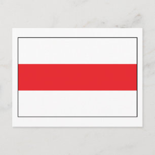 Vitrysslands Flagga (1991) vykort