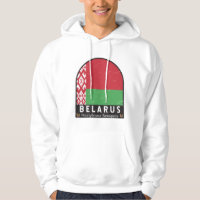 Vitrysslands Flagga Emblem Distress-Vintage