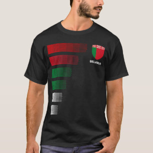 Vitrysslands Flagga Emblem Patriotic Belarus Natio T Shirt