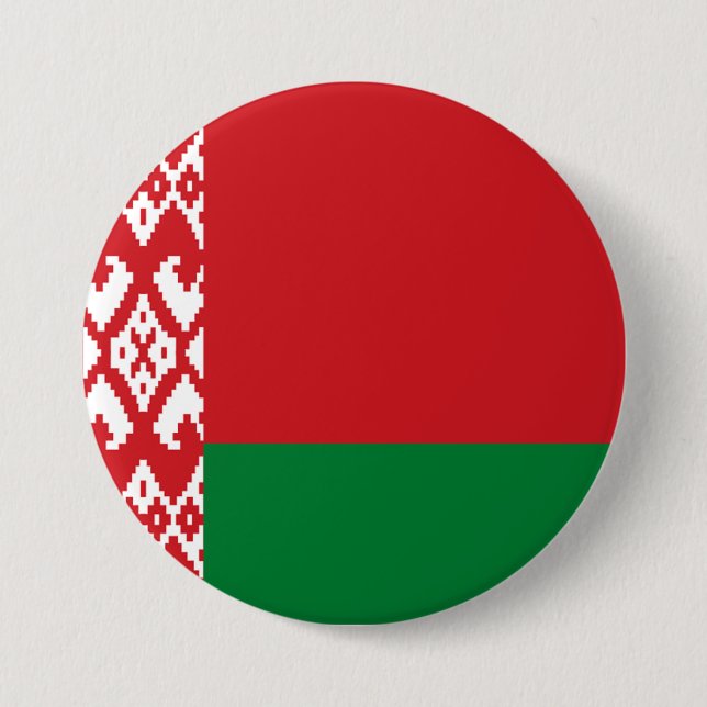 Vitrysslands flagga knapp (Framsida)