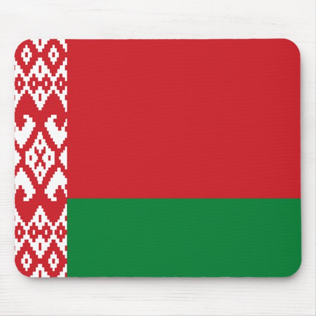 Vitrysslands flagga musmatta (Framsidan)