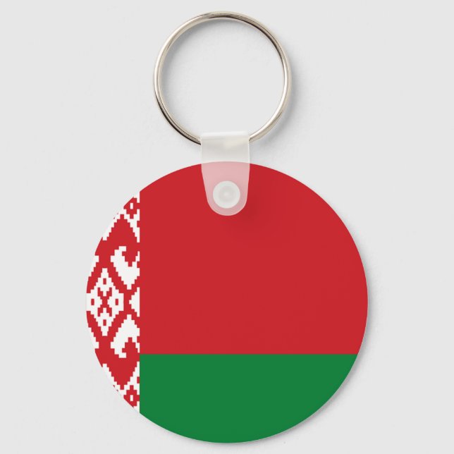 Vitrysslands flagga nyckelring (Framsida)