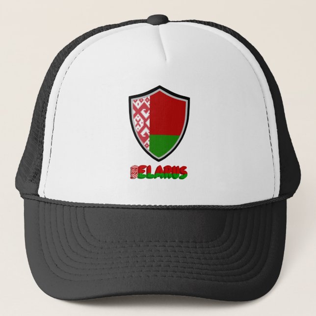 Vitrysslands flagga truckerkeps (Framsida)