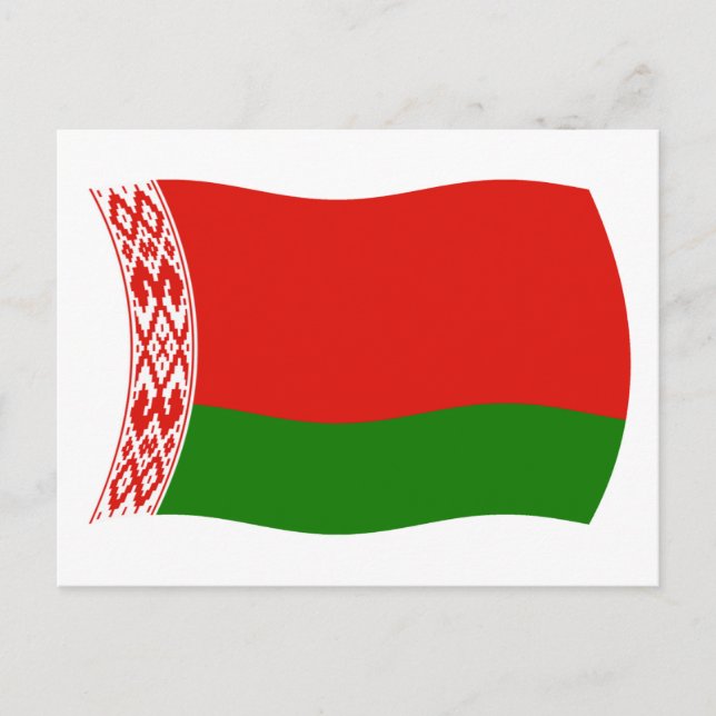 Vitrysslands flagga vykort (Framsida)