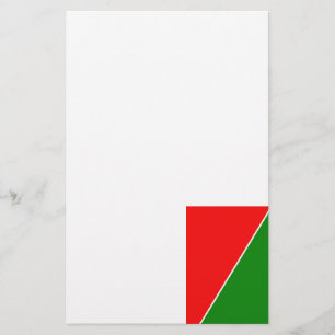 Vitrysslands nationella Flagga Färg Brevpapper