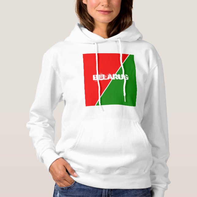 Vitrysslands nationella Flagga Färg T Shirt (Framsida)