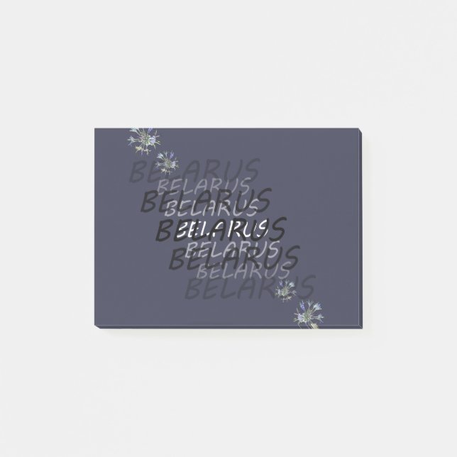 Vitrysslands nationella Maj-blomma Post-it Block (Framsida)