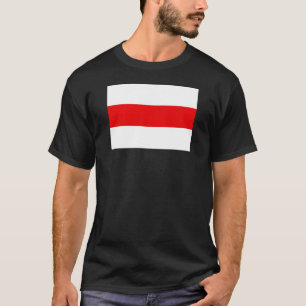 Vitrysslands protestsymbol flagga röd vit revolut t shirt