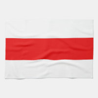Vitrysslands protestsymbol flagga röd vit revoluti