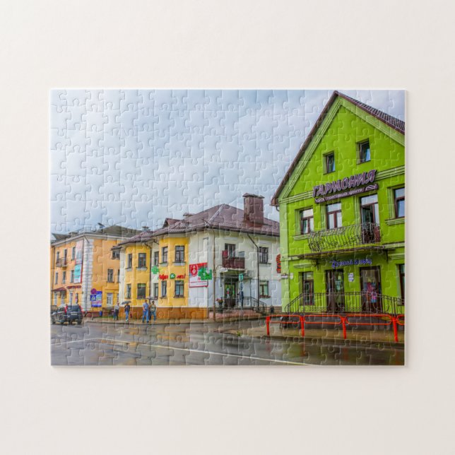 Vitrysslands slonim Architecture Ligcape City Stre Pussel (Horisontell)