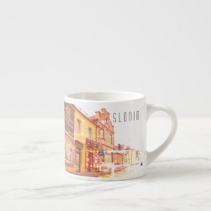 Vitrysslands stadsjearkitektur i Slonim City Town Espressomugg