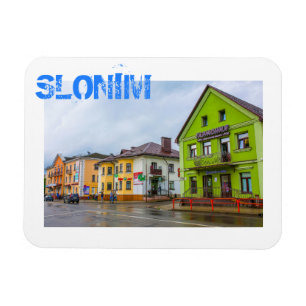 Vitrysslands stadsjearkitektur i Slonim City Town  Magnet