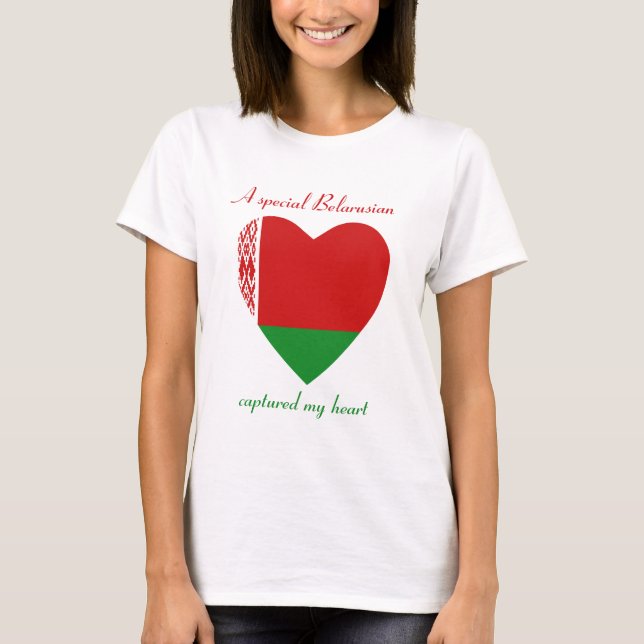 Vitrysslandsflagga Sötnos T-shirt (Framsida)
