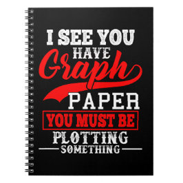Vits för Mathgrafpapper Anteckningsbok Med Spiral