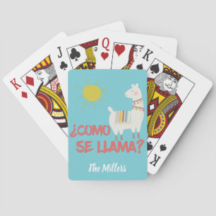 Vits för spanjor för Como Se-Llama som rolig leker Casinokort