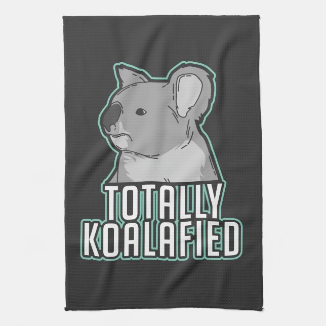 Vits - totalt Koalafied Kökshandduk (Vertikal)