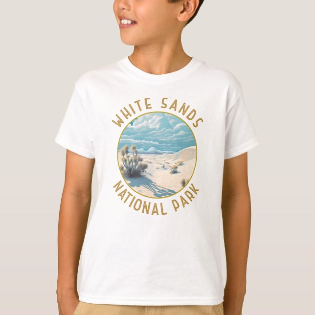 Vitsandnationalparken Distress Circle T Shirt (Framsida)