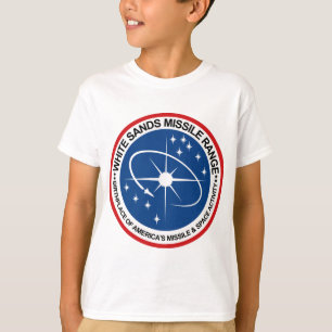 VitSandsmissilen spänner emblemen T Shirt