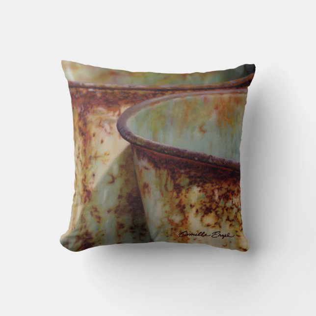 "Vitserieabstrakt 2" vid Camille Engel Kudde (Framsida)